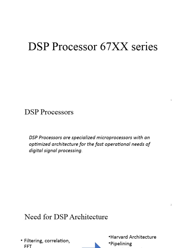 DSP Processor 67XX Series | PDF