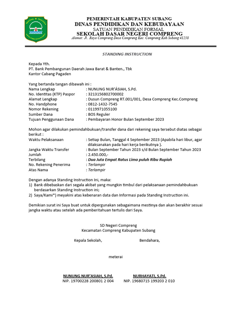si-baru-standing-instruction-bank-pdf