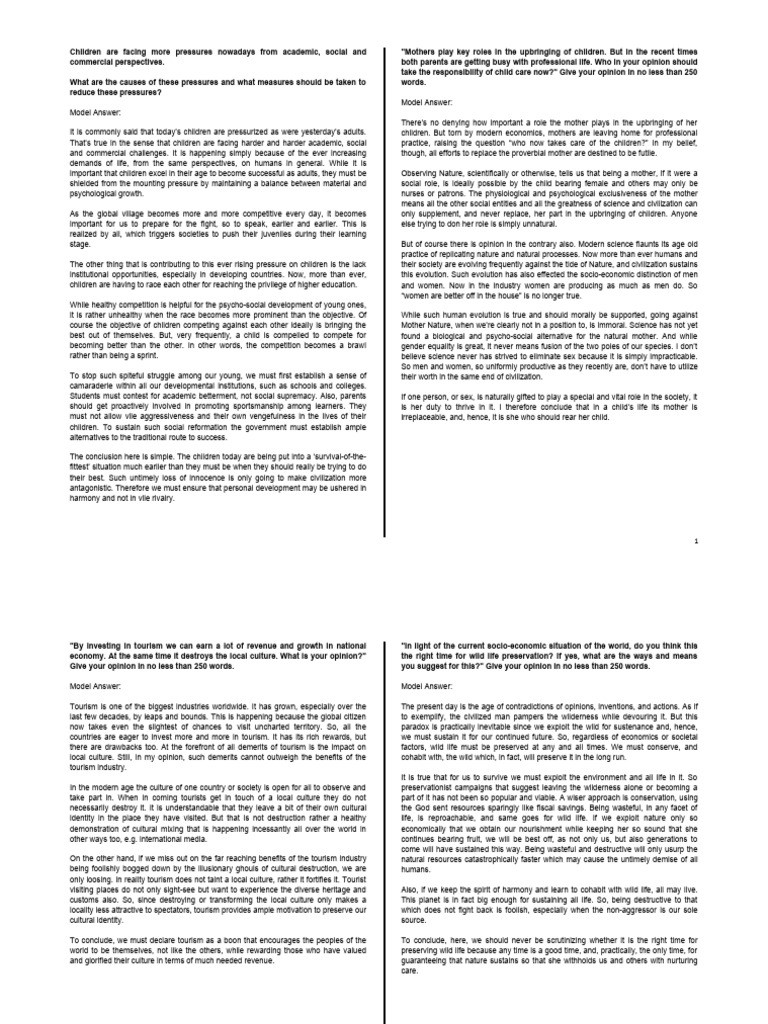 IELTS - Writing - Task 2 | PDF