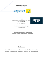 Project Report of Flipkart