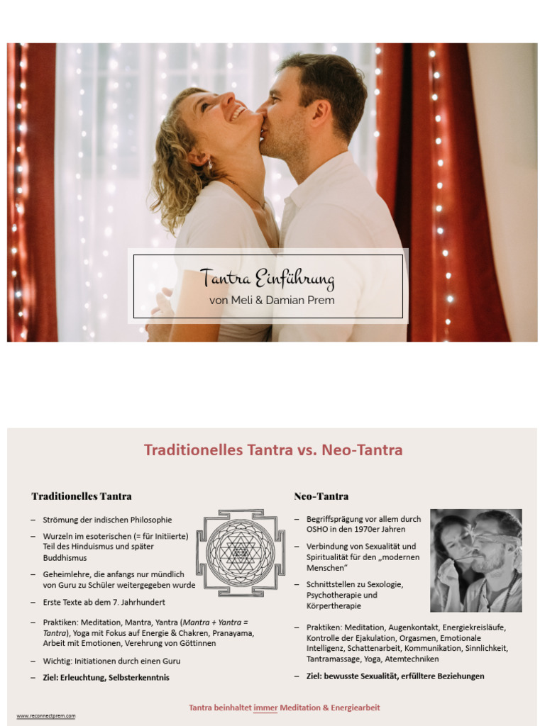 Tantra Für Einsteiger Tantra Seminar PDF