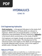 Hydraulics Fluid Properties