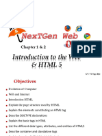 B.01 Introduction To The Web - HTML5