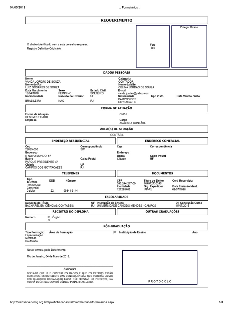 Formul rios crc pdf