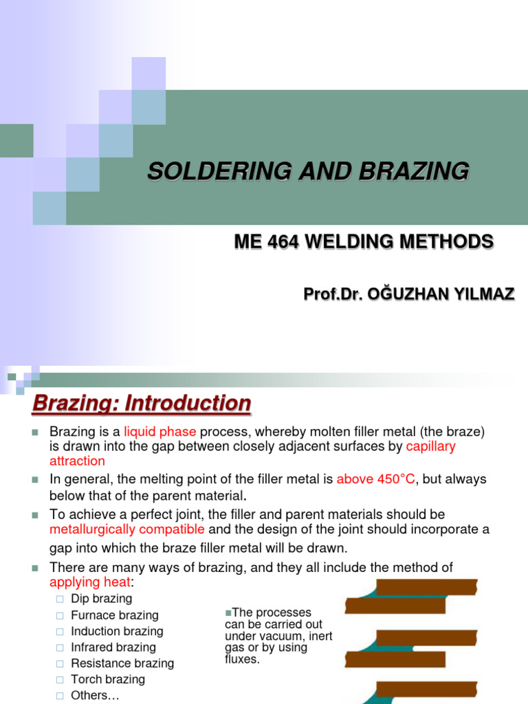 Brazing and Soldering PDF