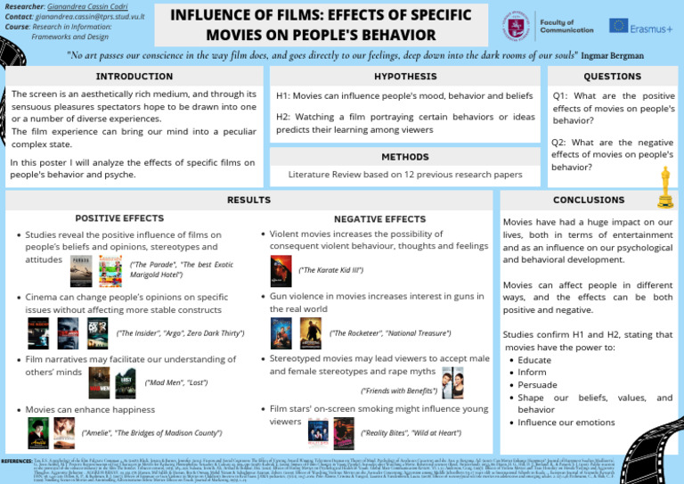 Influence of Films on Behavior Changes | PDF | Behavior | Attitude ...