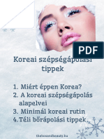 Koreai Bőrápolási Tippek