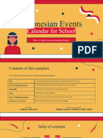 Indonesian Events Calendar For School by Slidesgo
