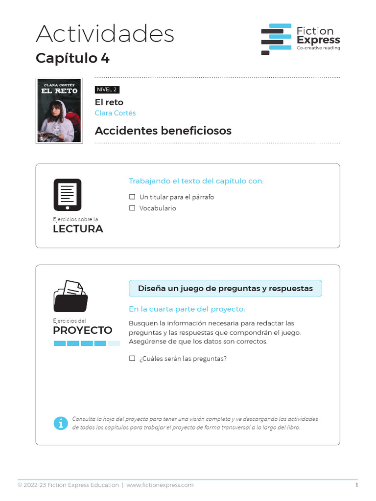 Respuestas De Fiction Express Cap tulo 4 PDF