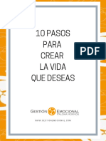 Ebook 10 Pasos para Crear La Vida Que Deseas 2021