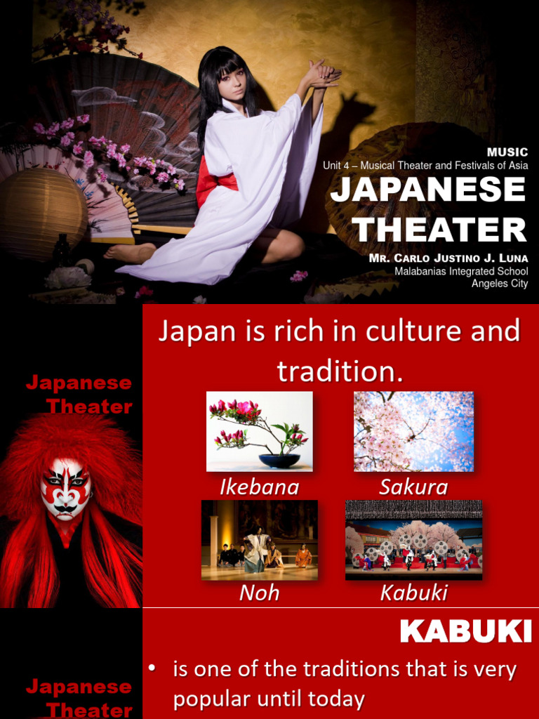 Kabuki and Noh in Japanese Theater | PDF | Entertainment | Performing Arts