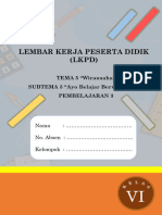 LKPD - Kelas VI Tema 5 Subtema 3 Pembelajaran 3 - Rita Handayani