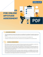 Guidelines For Online Aptitude Assessment