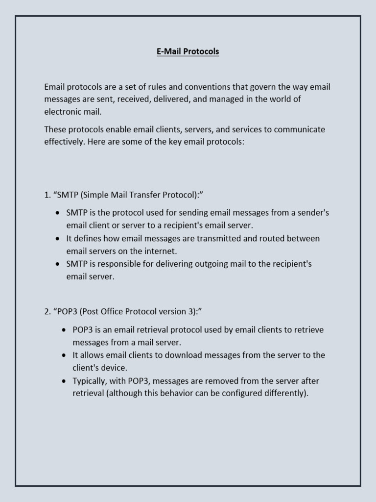 13.1 - (KB) - Mail Protocols | PDF