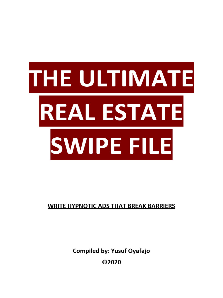 Ultimate Real Estate Swipe File Guide | PDF