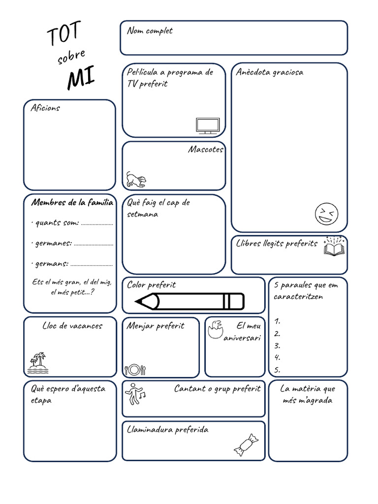 Full de Presentació Personal | PDF