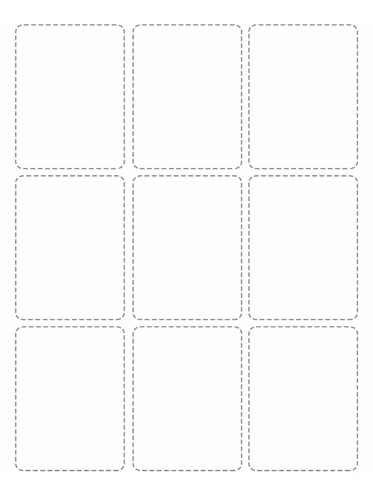 Poker Card Template Blank Letter PDF | PDF