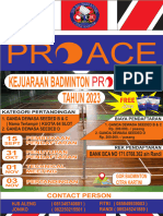 Pamflet Kejuaraan Badminton Proace Seri I Tahun 2023