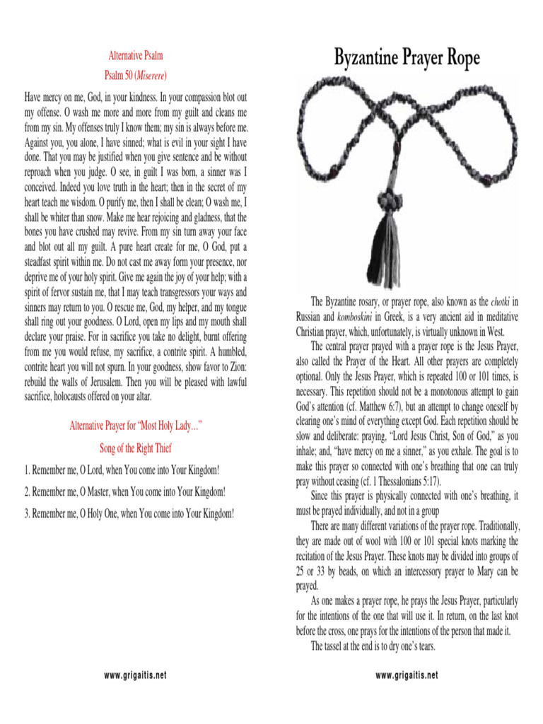 Byzantine Prayer Rope | PDF