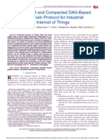 An Efficient and Compacted DAG-Based Blockchain Protocol For Industrial Internet of Things