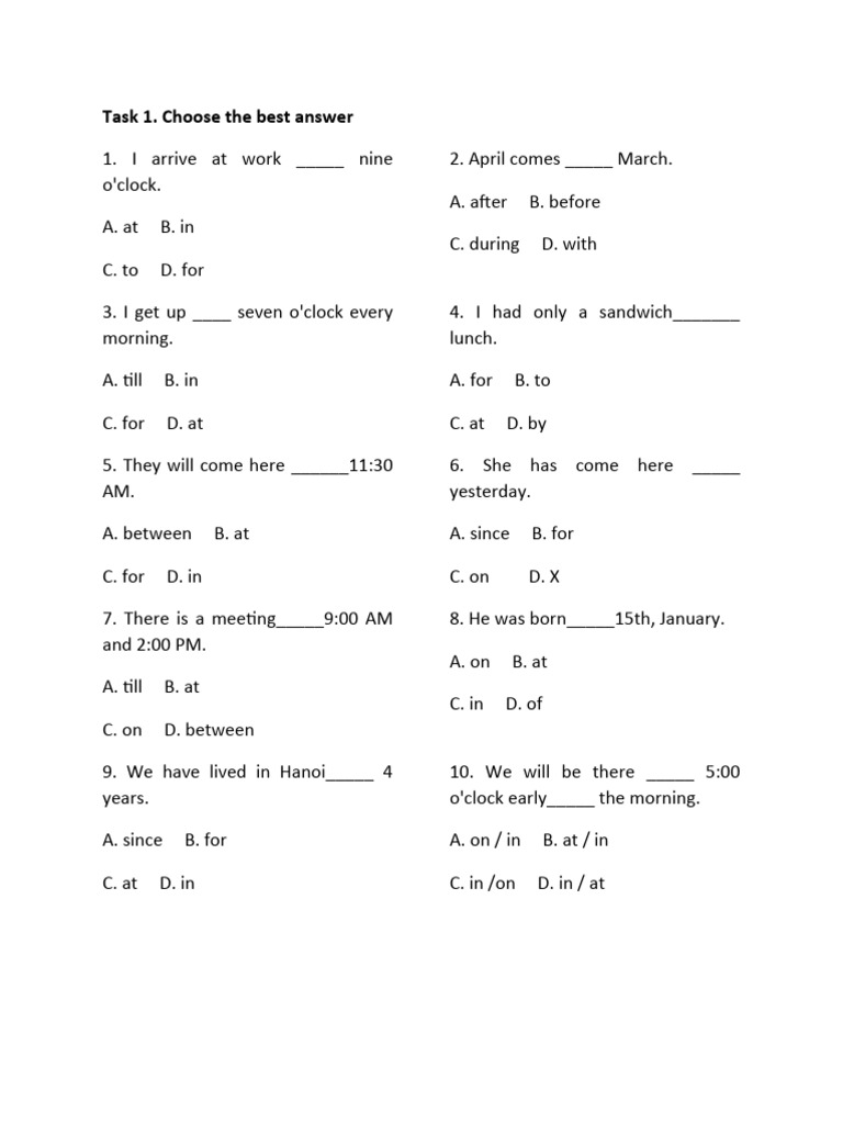 Preposition 2 | PDF