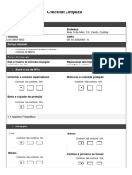 16- Checklist de Limpeza 