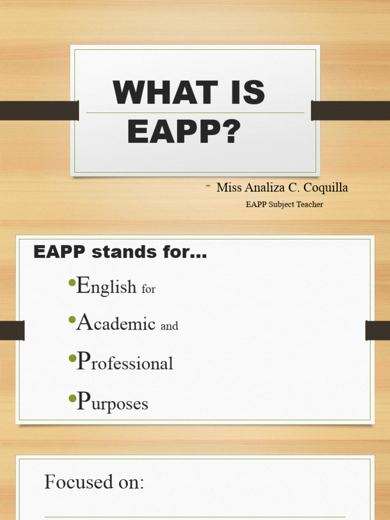 what-is-eapp-pdf