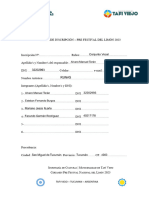 Ficha de Inscripción Pre Festival Del Limón 2023