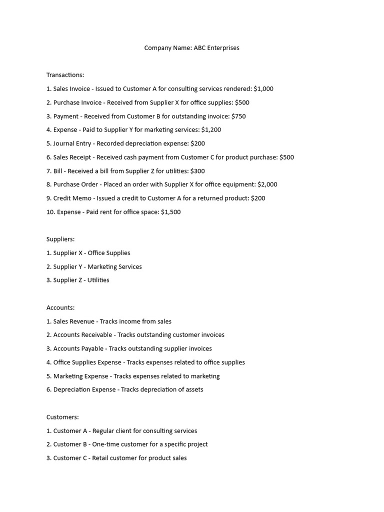 Quickbooks Practice PDF