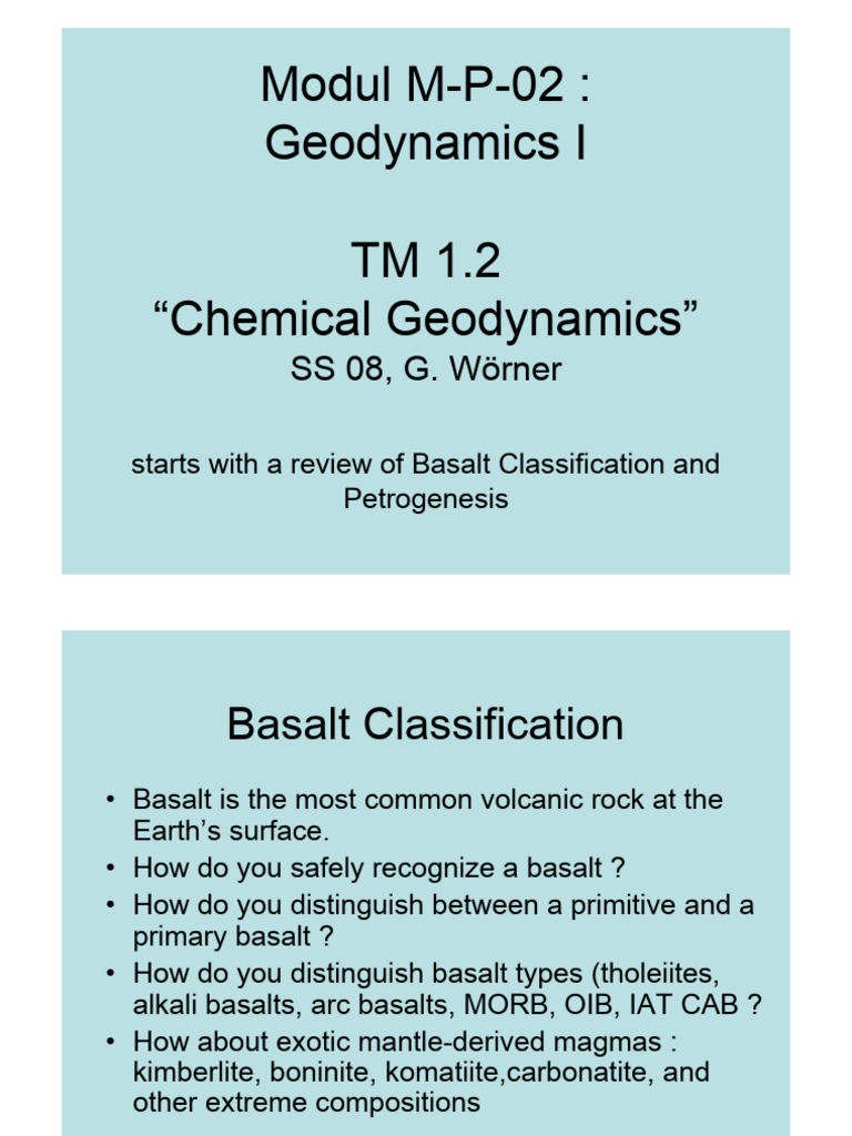 Basalt Classification | PDF