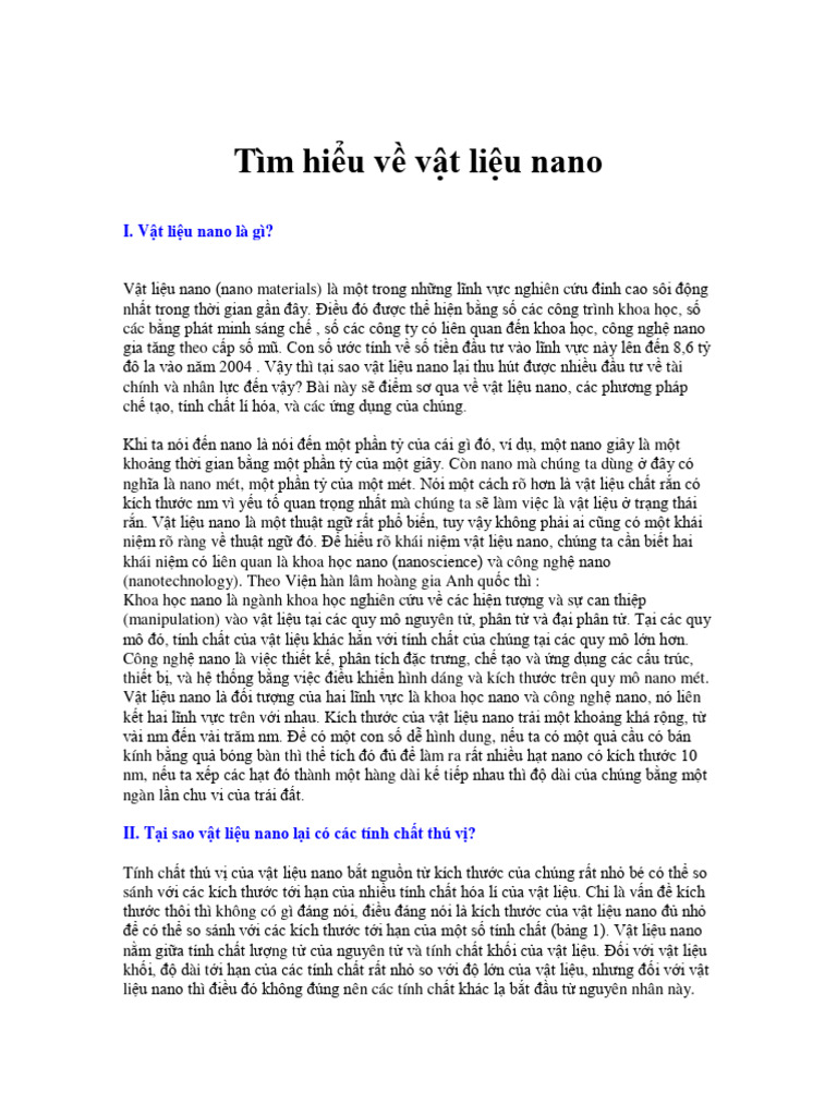 Tim Hieu Ve Vat Lieu Nano 9039 | PDF
