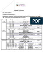 G9 SA2 Schedule - Student's