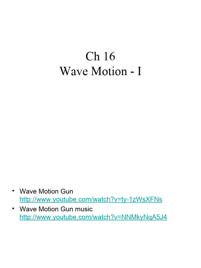 Transverse Waves Pdf