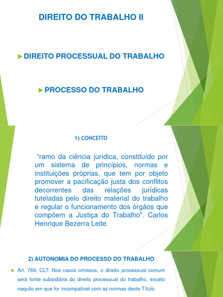 Princípios do Processo do Trabalho | PDF