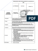 EP 5.2.7 Pemasangan Label bahan berbahaya dan beracun