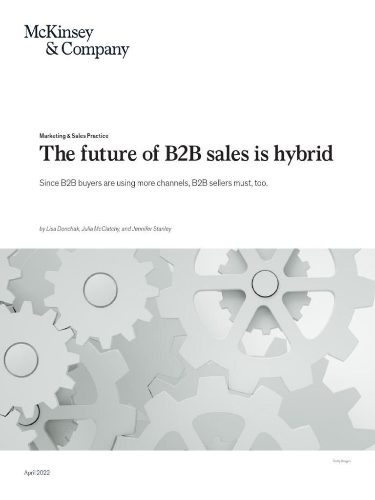 The Future Of B2b Sales Is Hybrid Pdf