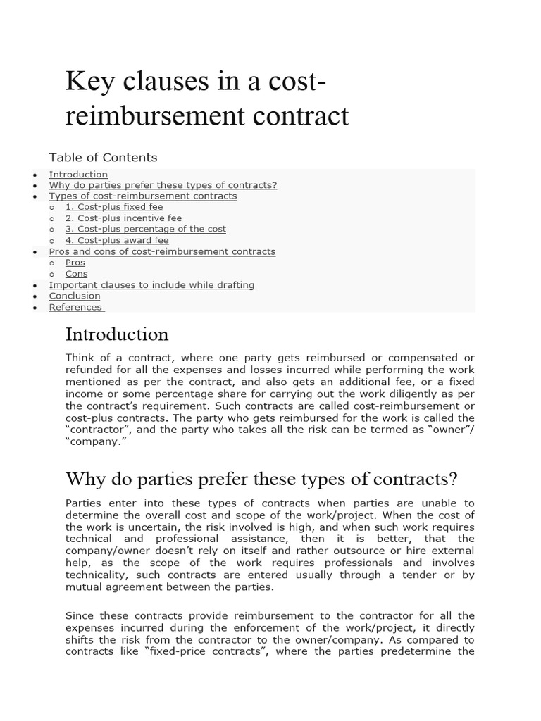 cost-reimbursement-contract-pdf