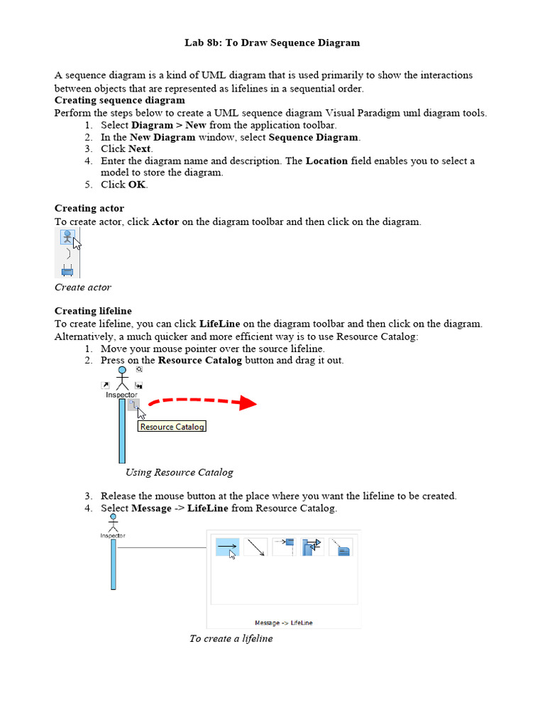 Lab 8b Draw Sequence Diagram | PDF