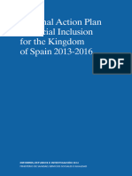 National Action Plan On Social Inclusion For The Kingdom of Spain 2013 2016