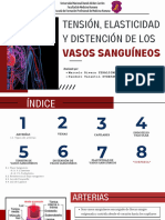 Tensión, Elasticidad y Distención de Los Vasos Sanguíneos