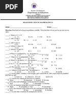 Pre-Test - Mathematics 6