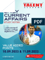 Daily Current Affairs Study Notes 10 & 11.09.2023