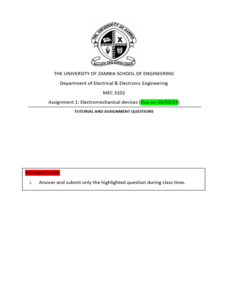 Assignment 2 - 2023 | PDF | Electric Power | Transformer