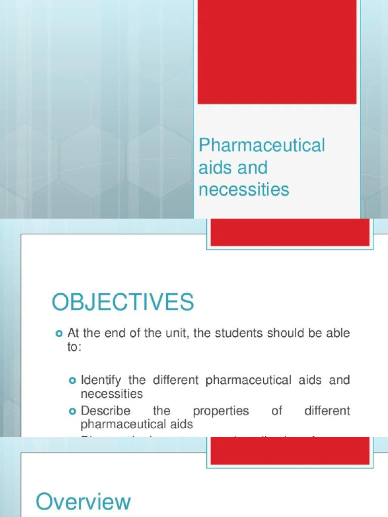 Pharmaceutical Aids PDF