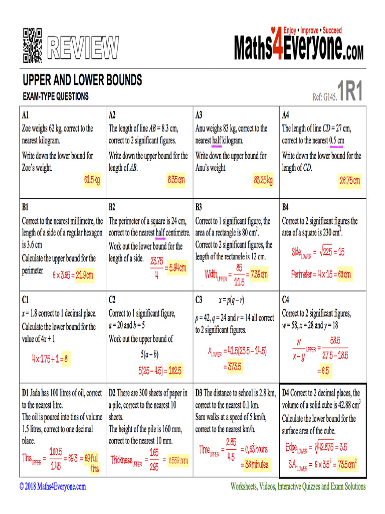 Solutions Upper An Lower Bounds Review | PDF