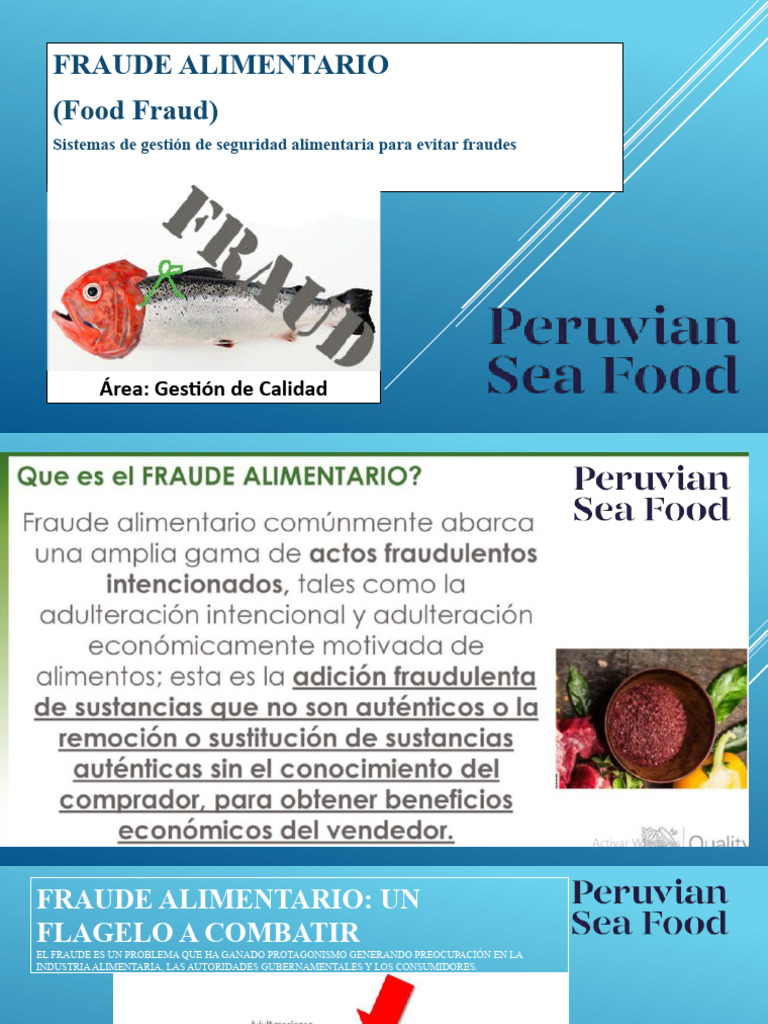 Plan de Fraude Alimentario PSF 2022 | PDF | Alimentos | Seguridad ...