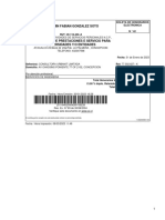 Benjamin Fabian Gonzalez Soto: Boleta de Honorarios Electronica N ° 42 RUT: 20.116.402 8