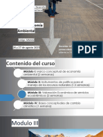 Módulo III Valoración Económica de Servicios Ecosistémicos Semana 6