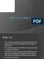 Web 1.0 X Web 2.0