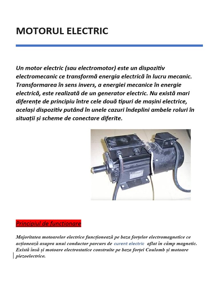 Motorul Electric PDF